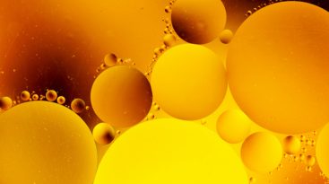 Abstract Yellow Image of Droplets